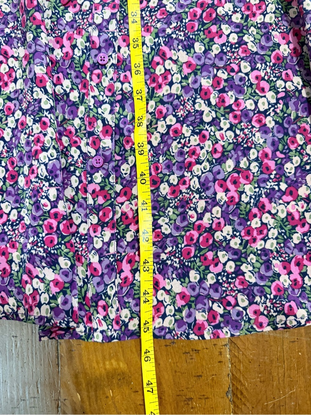 Lauren by Ralph Lauren Curve Zachari-Floral Classic Midi Shirt Dress Size 10P - Picture 15 of 16